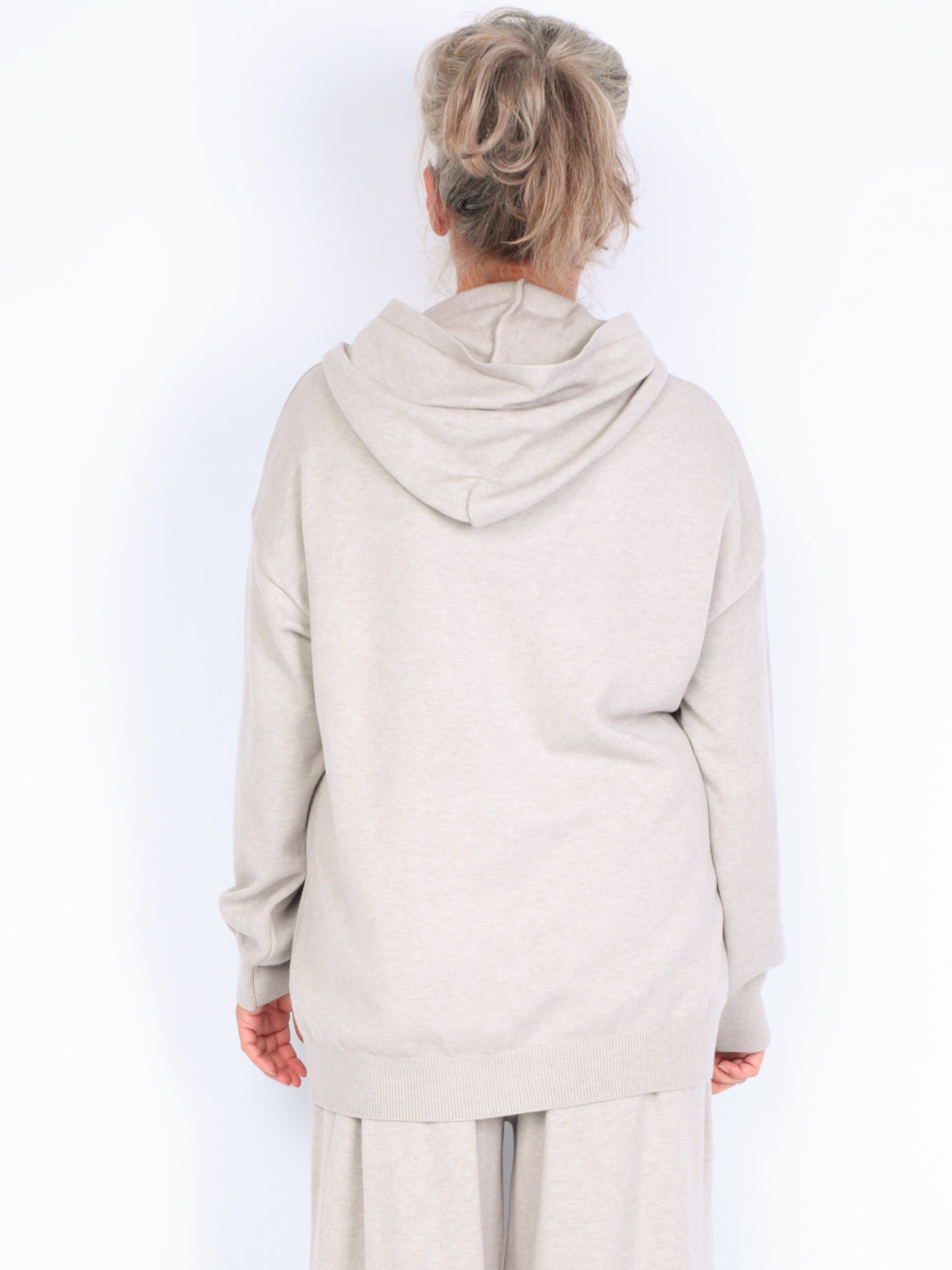 Strik sweatshirt m.hætte