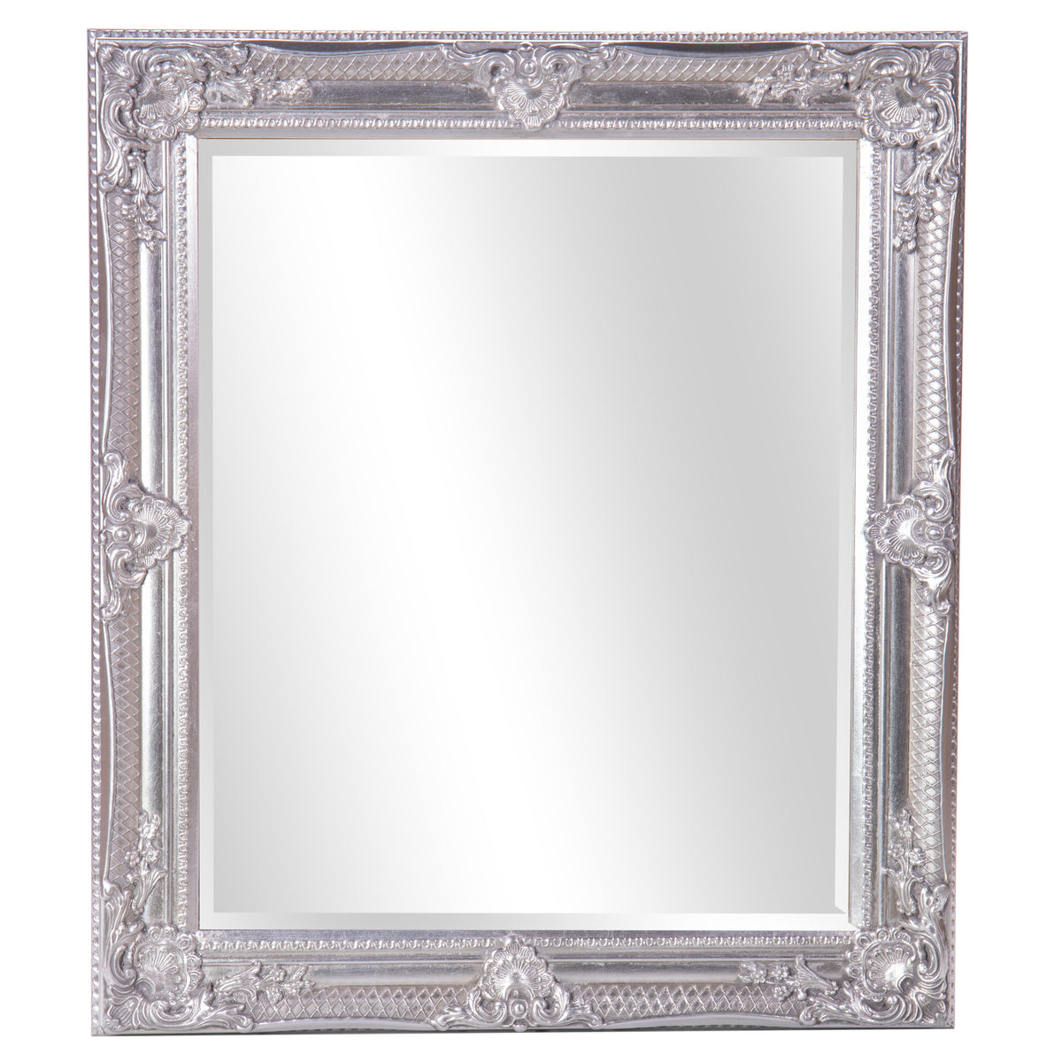 Sølv spejl med udskæring 40x150cm
