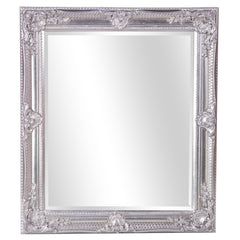 Sølv spejl med udskæringer 40x50cm