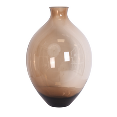 Brun glas vase 35cm