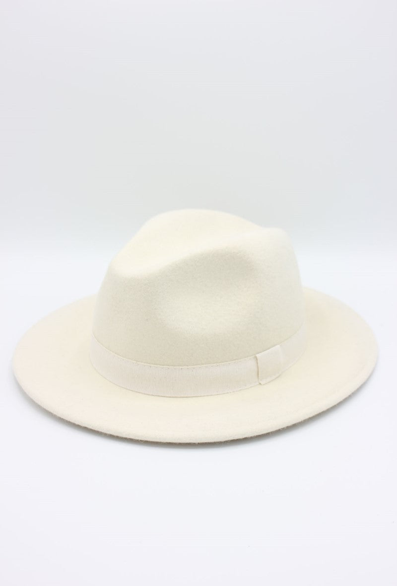 Italiensk uld hat med bånd