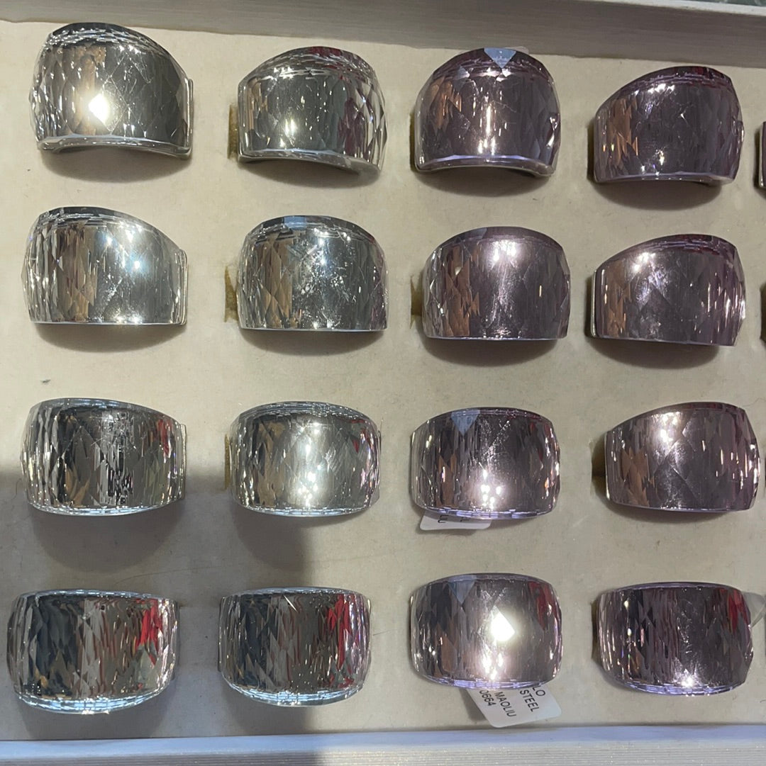 Stor bling ring by Krone 1