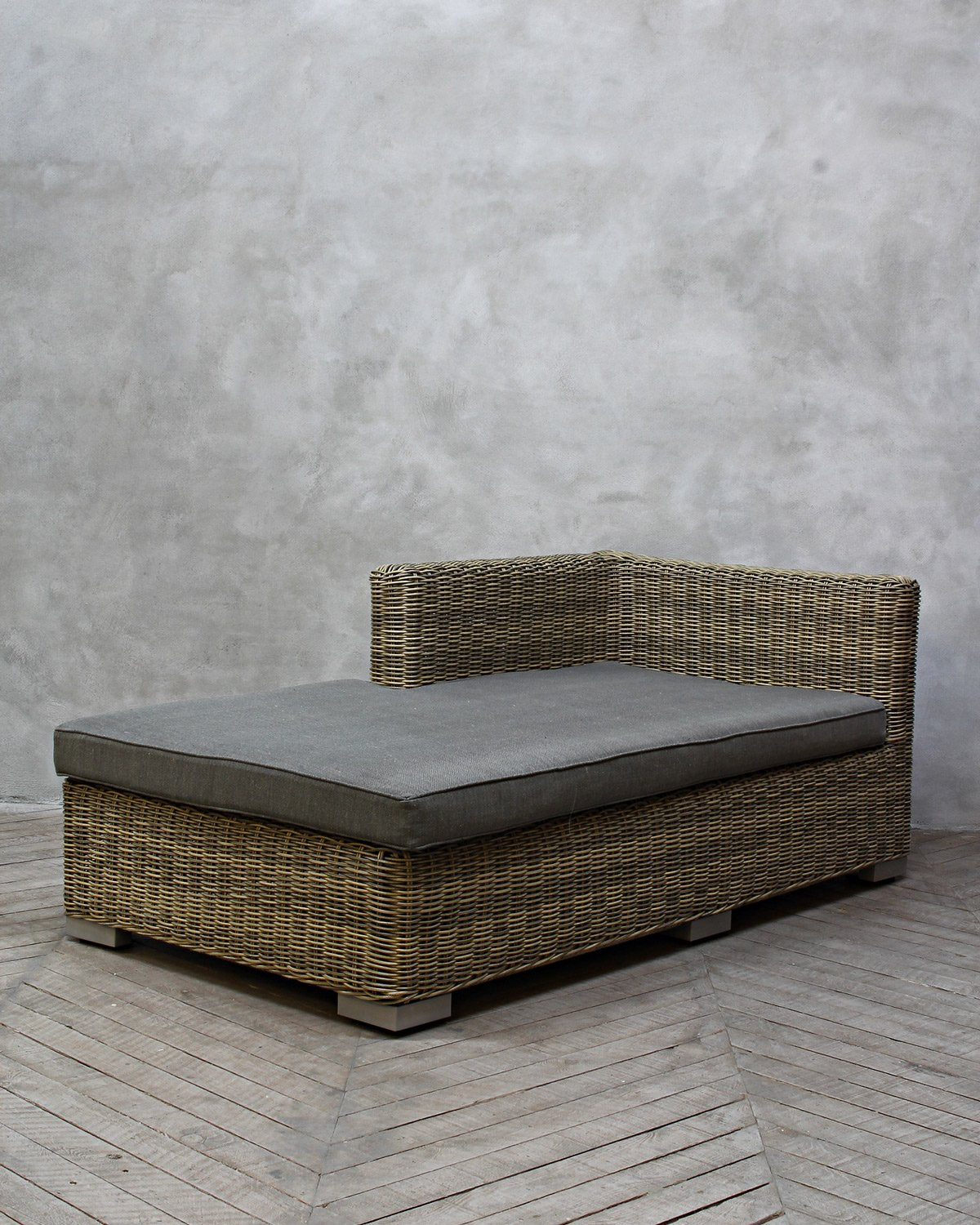 Lazice Loungesofa 2 delt, Grå, Flet