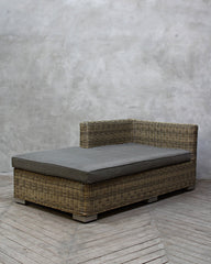 Lazice Loungesofa 2 delt, Grå, Flet