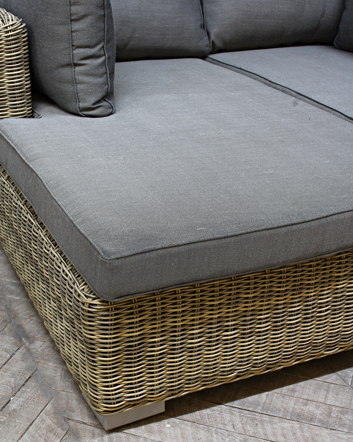 Lazice Loungesofa 2 delt, Grå, Flet