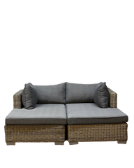 Lazice Loungesofa 2 delt, Grå, Flet