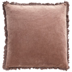 Blommefarvet frynsepude 60 X 60 CM
