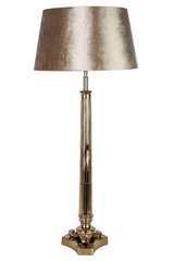 Bordlampe - Guldfarvet 14x14x80